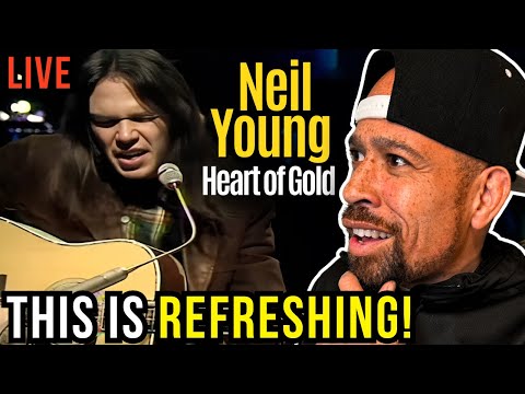 Rapper FIRST time REACTION to Neil Young - Heart of Gold (Live)!! This is refreshing...
