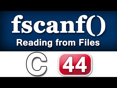 fscanf Function in C Programming Language Video Tutorial