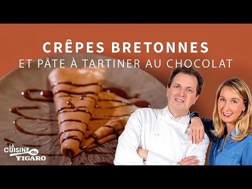 Crêpes avec une vraie pâte à tartiner chocolat-noisette - La cuisine du Figaro