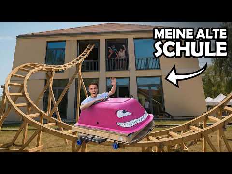 Wir bauen eine ACHTERBAHN durch meine alte SCHULE