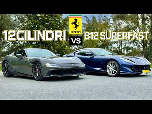 FERRARI 12 CILINDRI vs 812 SUPERFAST // REVIEW on AUTOBAHN