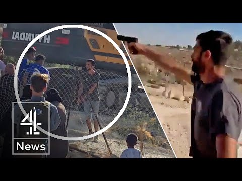 Confronting Israeli settler accused of killing unarmed Palestinian activist