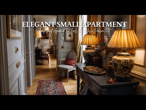 Elegant Small Apartment That Feels Like a Classic Parisian Flat