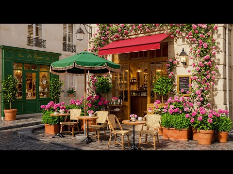📚 Study & Work at Outdoor Cafe – Soft Jazz Background Music for Focus and Productivity