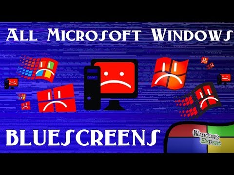 ALL MICROSOFT WINDOWS BLUESCREEN OF DEATH