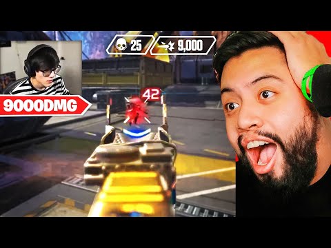 Apex NOOBS react to iiTzTimmy 9,000 DAMAGE IN ONE GAME!!