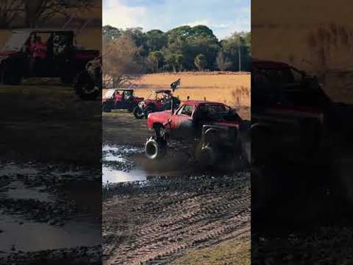 Day one trucks gone wild weekend at plant bamboo #megatruck #mudbog #offroad #mud