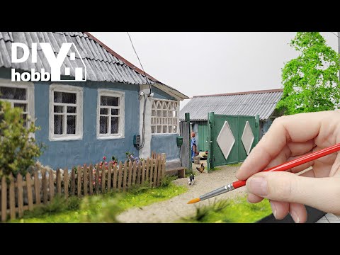 Turn cardboard boxes into a cozy country house!