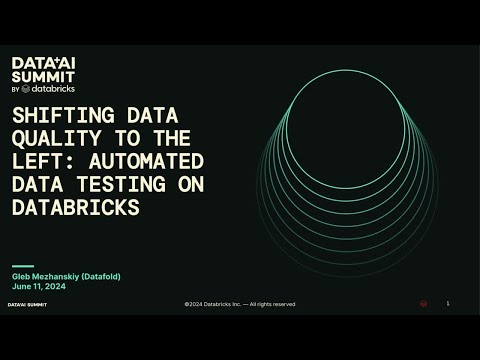 Sponsored by: Datafold | Shifting Data Quality to the Left: Automating Data Testing on Databricks