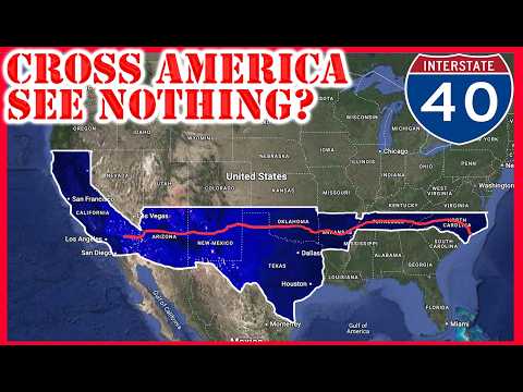 Why Interstate 40 Is The MOST BORING Cross County Interstate | Carolina to California