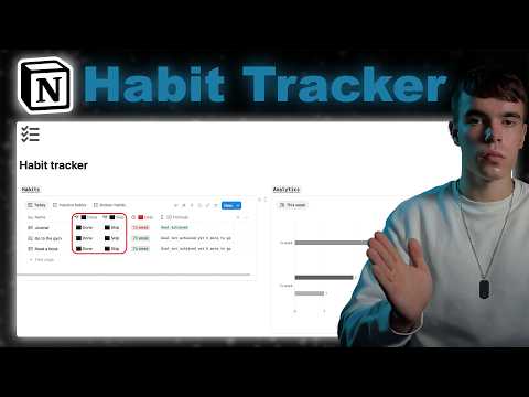 Ultimate Notion Habit tracker Tutorial + Free Template