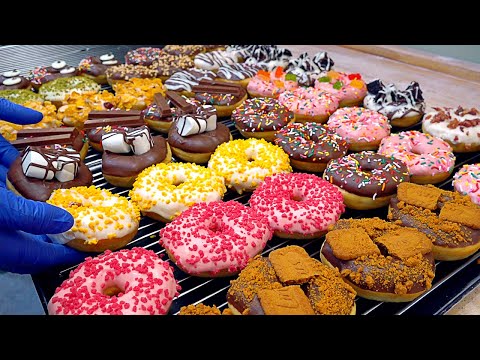 Sold out every day! Amazing Donut Master Making American style Donuts - Korean street food