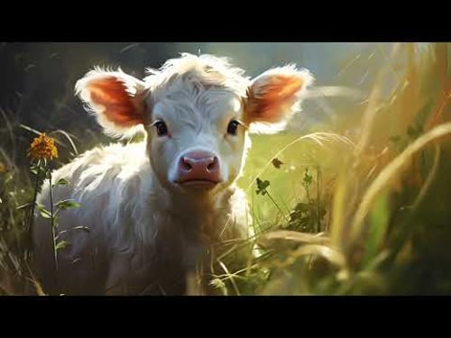 Screensaver for Samsung Frame TV of Baby Animals | Smart TV art | farm life | paintings