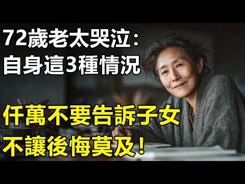 72歲老太後悔:自身這3種情況,千萬不要透露給親生兒女,切記!【情感|幸福生活|養老】