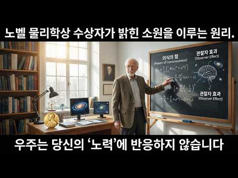 "노벨 물리학상 수상자가 밝힌 소원을 이루는 원리. 우주는 당신의 '노력'에 반응하지 않습니다"