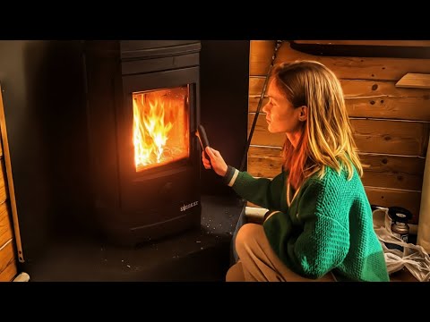 My husband installed a fireplace, and the house became even warmer and more comfortable