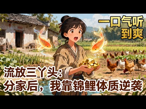 【完结2/2】《流放三丫頭:分家後,我靠錦鯉體質逆襲》穿成被棄病秧子,全家只剩破瓦寒窯?沒想到我自帶錦鯉運,挖野菜挖出金礦,養雞養出鳳凰,流放之地成首富!#古言小說#种田文#完結文