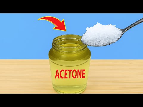 Great idea! Mix ACETONE with SALT, you will be amazed at the results! | Inventor Hacks