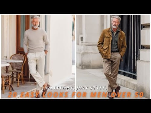 No-Effort Style for Men Over 50 — 20 Easy Outfit Ideas - men's fashion