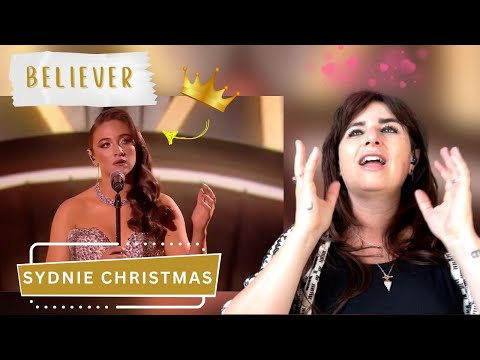 Sydnie Christmas - Believer (live) Vocal Coach Reaction & Analysis