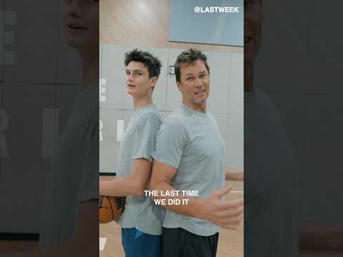 I challenge my son in hoops! 🏀