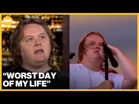 Lewis Capaldi on Glastonbury 2023 episode while performing 'Someone You Loved'