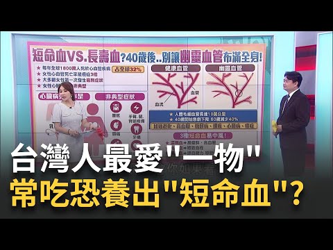 每年千萬人死於心血管..."短命血VS.長壽血"?恐決定你壽命!|主播 黃倩萍|【醫點不誇張】20250511|三立iNEWS