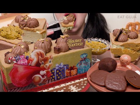 Dubai-Style Pistachio Ice Cream Cake 🍫 ASMR Dessert