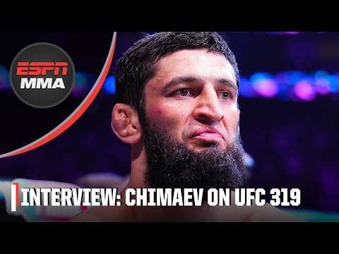 EXCLUSIVE Khamzat Chimaev interview 👏 Preparing for #UFC319 & more! | ESPN MMA