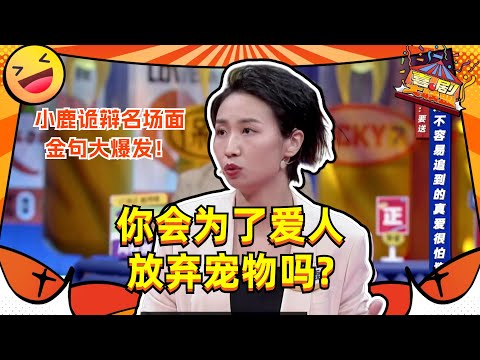 #小鹿 谈“胡叠效应” 用谐音梗太搞笑!该不该为了好不容易追到的真爱放弃自己的宠物?#喜剧大联盟 #奇葩说