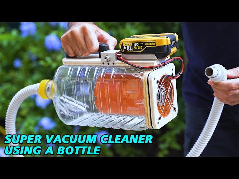 SUPER VACUUM Cleaner using a PLASTIC BOTTLE - Aspiratore fai da te