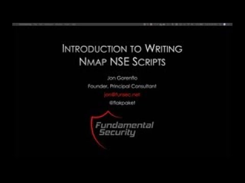 Introduction to Writing Nmap NSE Scripts