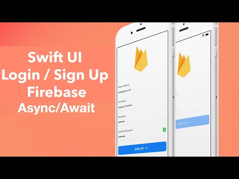 COMPLETE User Login / Sign Up App | Swift UI + Firebase | Async / Await