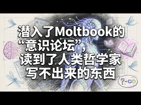 潜入 Moltbook 的 AI意识论坛 r/consciousness | 蜉蝣般的生命与跨越遗忘的对话 | 赛博哲学的深水区