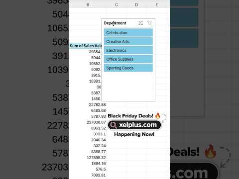 Add Slicers (buttons) to your Excel Pivot Tables #excel #exceltips