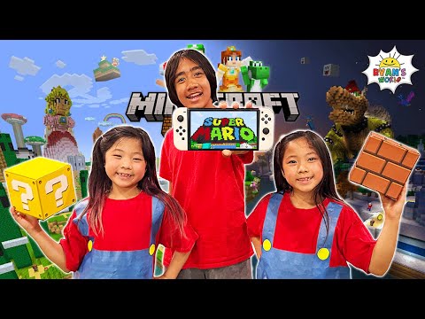 Ryan’s IRL Minecraft x Super Mario Adventure!