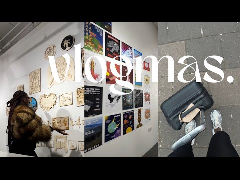 #VLOGMAS25 | Ep . 8 | Exploring an Art Exhibition, Submitting Assessments.. I love this Era .