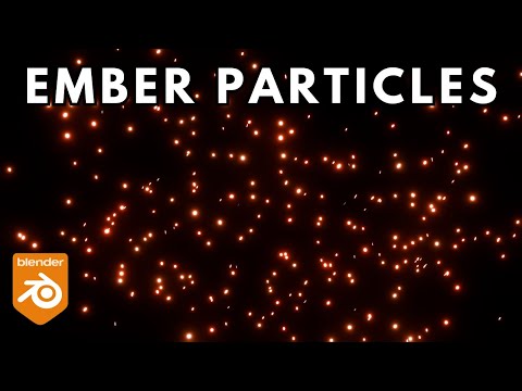 How To Make Fiery Embers in Blender - Blender Particles Tutorial