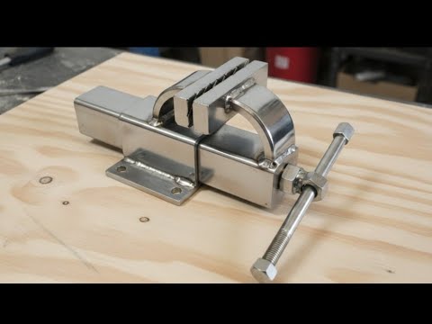 Make a Very Effective Vice From Scrap. DIY Making a Metal Vise