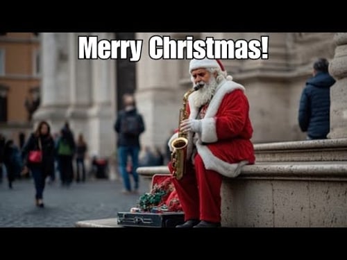 Merry Christmas 2025 From Rome's Christmas Market At Piazza Navona