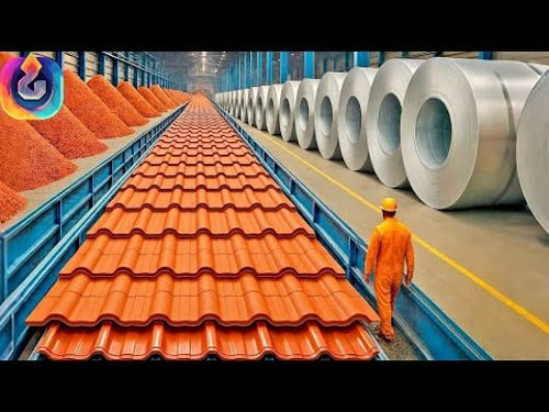 Wie werden Metalldächer mit Steinbeschichtung hergestellt.