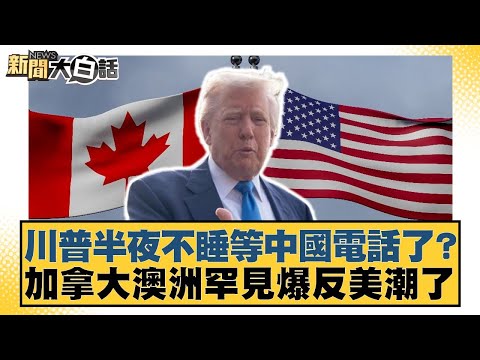 川普半夜不睡等中國電話了?加拿大澳洲罕見爆反美潮了【#新聞大白話】20250429-11|#賴岳謙 #林郁方 #黃征輝