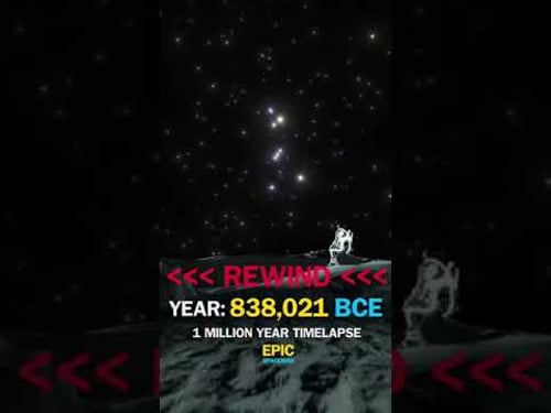 I made a 1 million year timelapse of the stars of Orion and Mount Everest #shorts