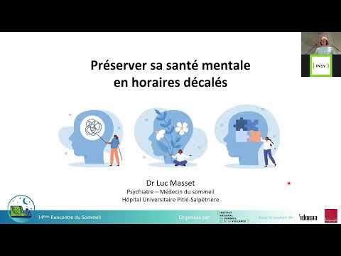 Préserver sa santé mentale en horaires décalés - Dr Luc Masset - 14e Rencontre du Sommeil – INSV