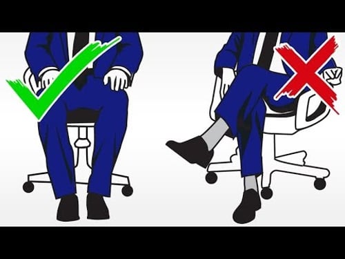 How Should Men Sit? Legs Open Or Closed | Crossed Vs Straight Leg Body Language Signals