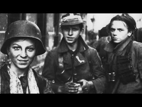 Polish girl and 120 fighters in bunker shot rather than surrender to Germans in Warsaw Mira Fuchrer