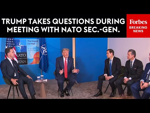 President Trump Takes Multiple Questions From Reporters During Meeting With NATO Secretary-General