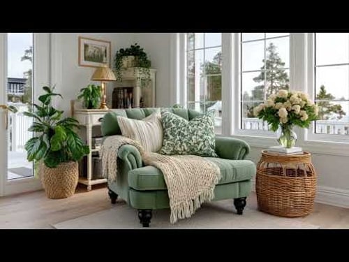 Green & Cream French Country Decor That Feels Rustic, Scandinavian & Timeless