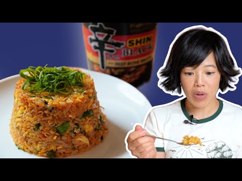 🍜 How to Make INSTANT RAMEN FRIED RICE 🍚