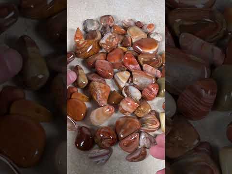 A Batch of Bahia Agates Fresh Out of the Tumbler